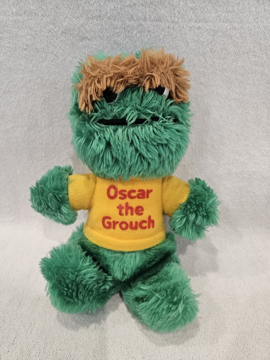 Playskool Other - Vintage Playskool Sesame Street Oscar The Grouch Plush 1980's Hasbro Softies 8''